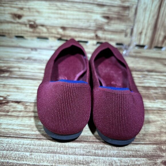 Rothy's The Point Ballet Flats in Orchard Eggplant Slip On Knit Shoe Size 9,5 - Picture 4 of 7